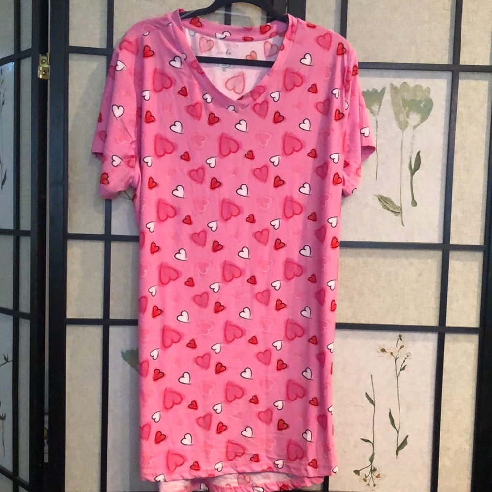 Pink Heart Patterned Dress